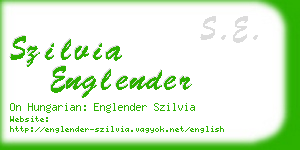 szilvia englender business card